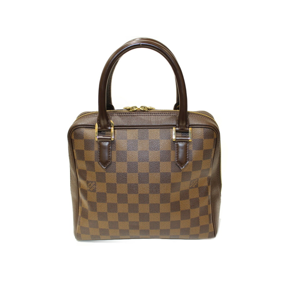Louis Vuitton Coated Damier Ebene Canvas Handbag Brera Brown